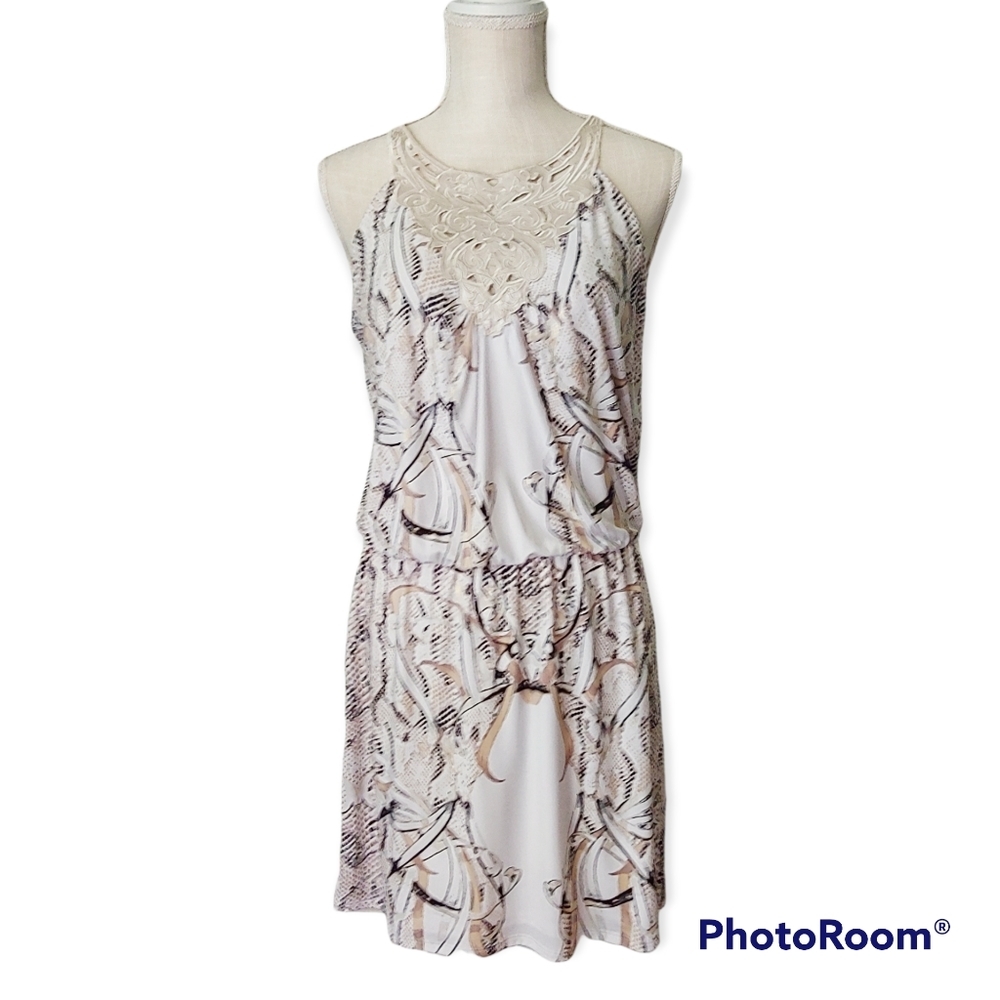 White House Black Market medium sleeveless dress with shrug